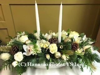 CMAS1223 Christmas Table Centre Premium large with candles